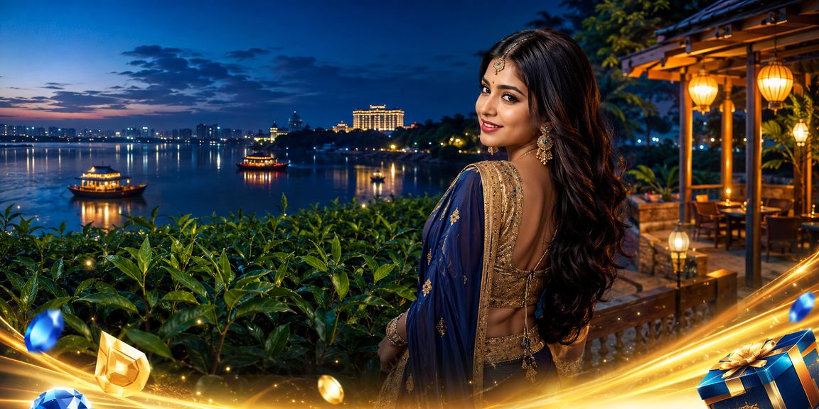 কুমিল্লার চা বাগানে ক্যাসিনো অ্যাপ প্রমোশন উপভোগরত ব্যক্তি